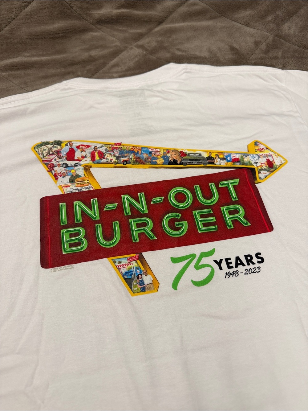 In n out 75th anniversary tshirt
